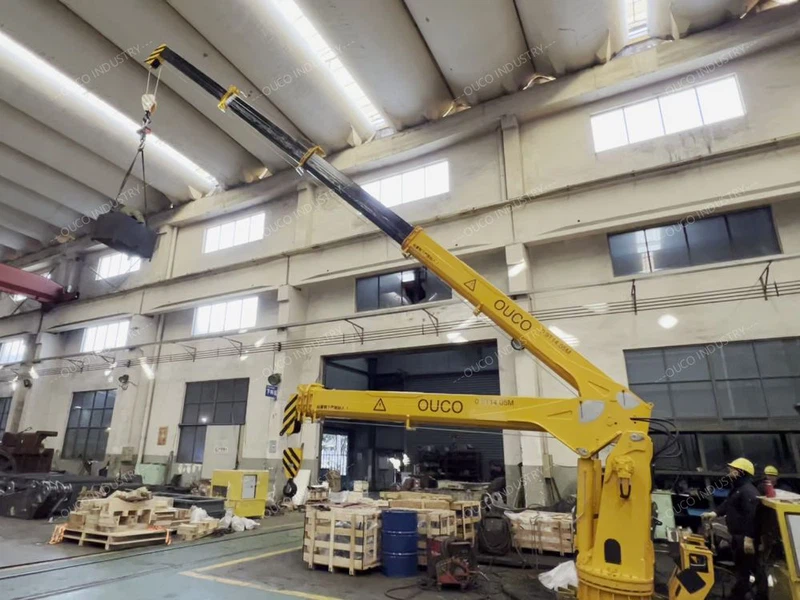 OUCO-09T14M Small Hydraulic Telescope Crane 2 OUCO-09T14M Small Hydraulic Telescope Crane 2