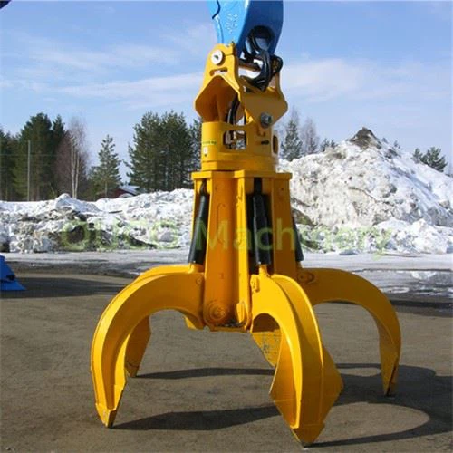 Steel Scrap Grab Rubbish Grapple Orange Peel Grab Bucket Steel Waste Handler